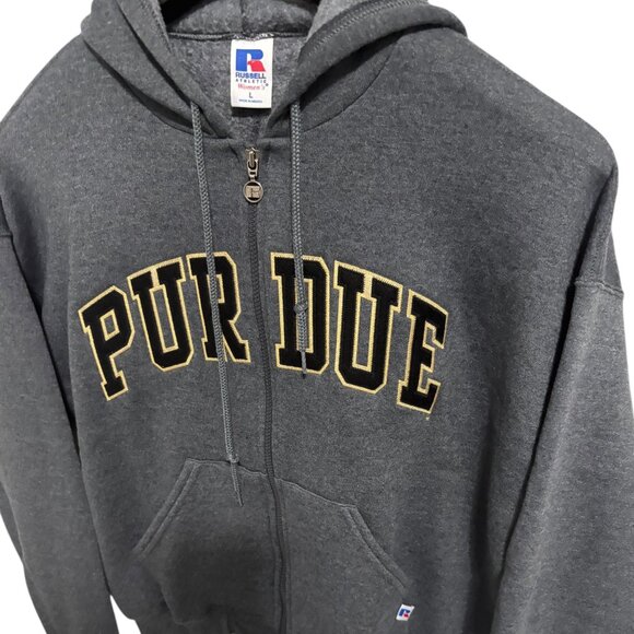 Purdue Boilermakers Full Zip Sweatshirt Womens Size Large Full Zip Embroidered - Picture 2 of 6